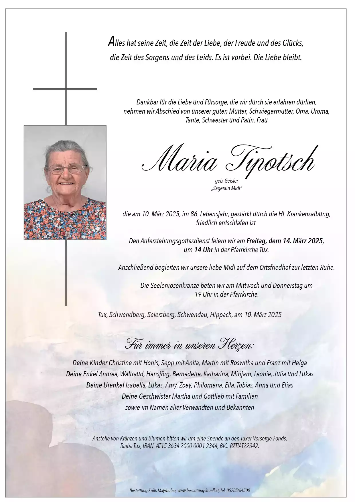 Parte von Maria Tipotsch